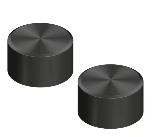 QUADRO DESIGN STEREO Комплект из 2 запорных вентилей на столешку, AISI316L ON PVD: Black gold арт. 35859