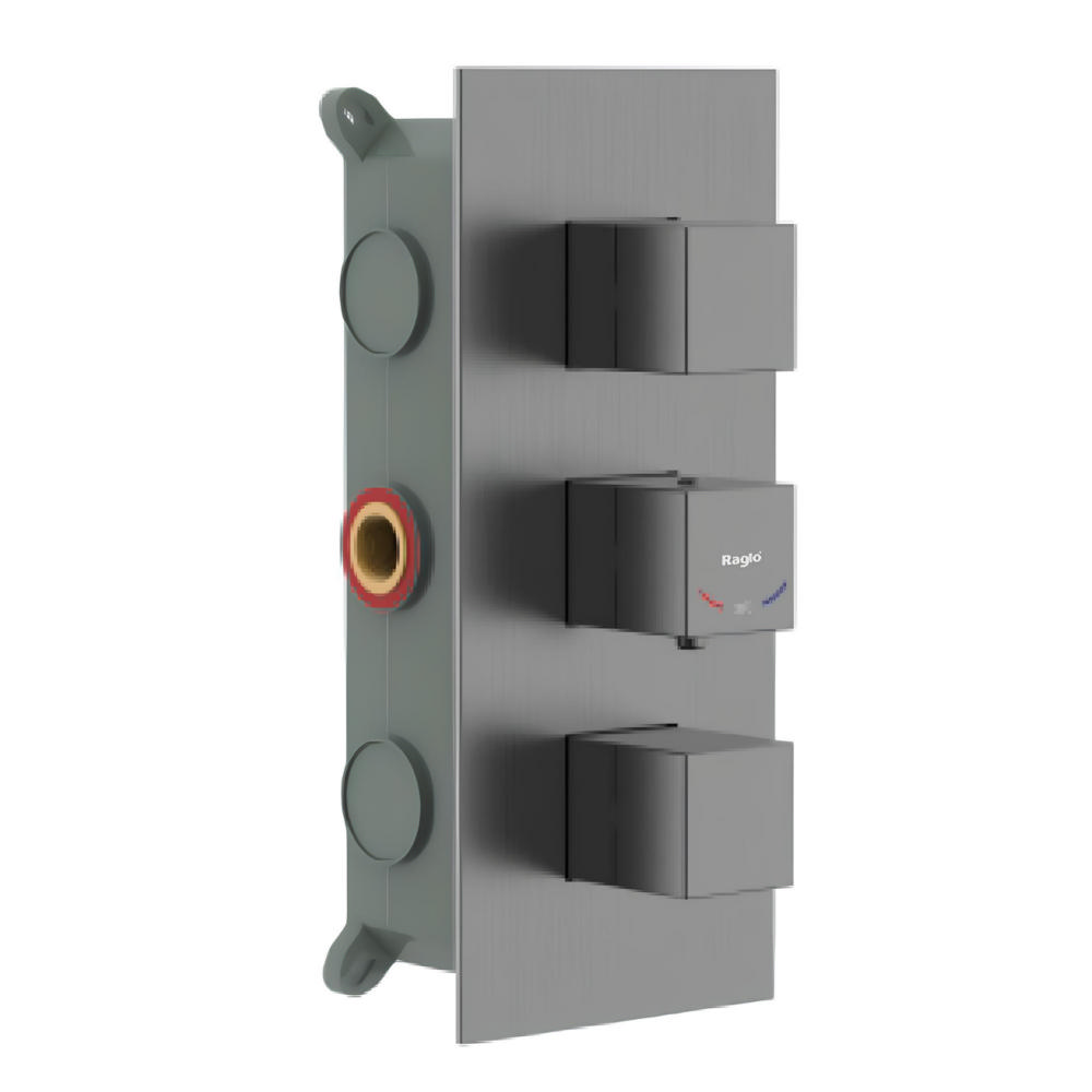 Смеситель для душа термостат душа Raglo R02.263.09, графит арт. 166078
