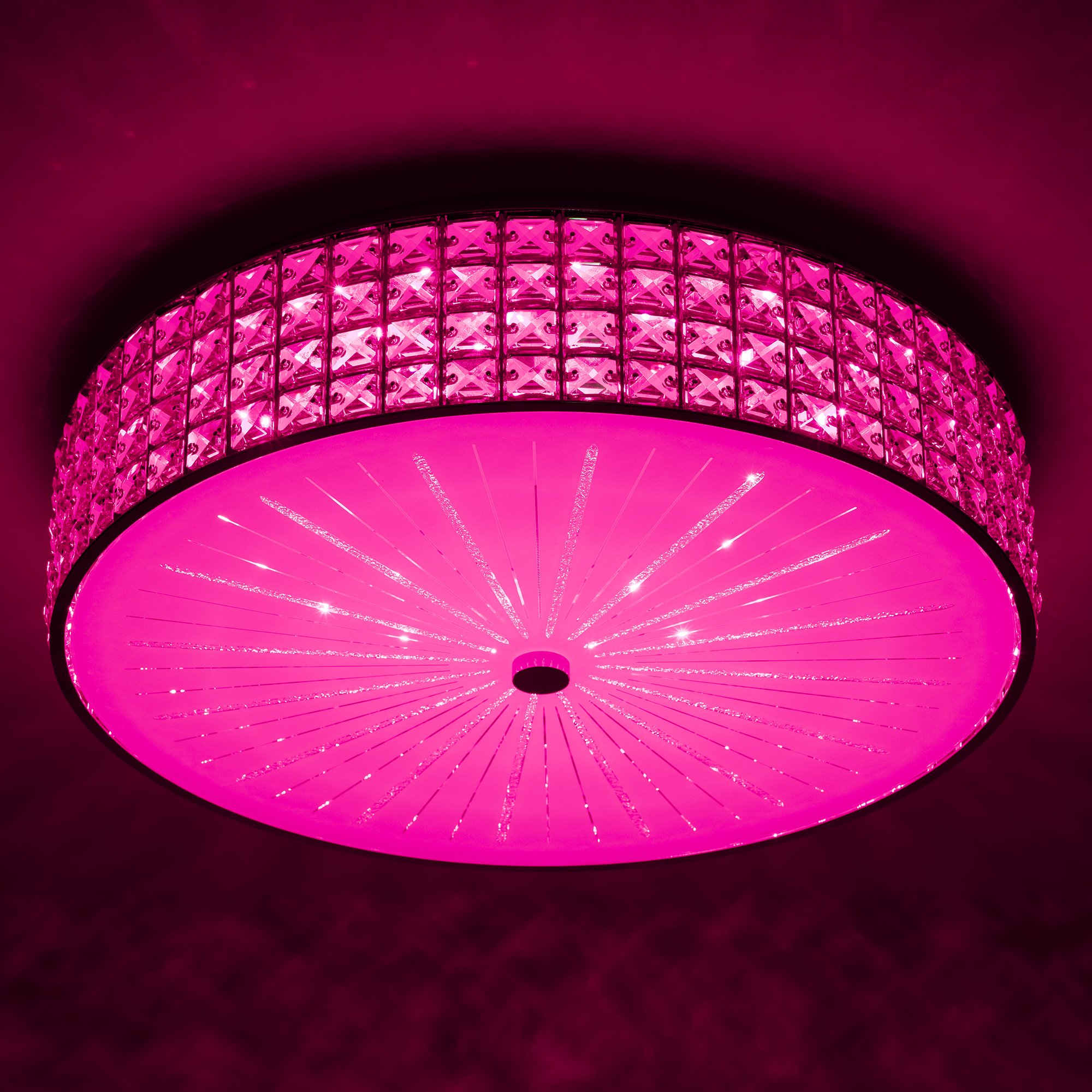 Citilux Портал CL32418G1 LED RGB Люстра хрустальная с пультом Хром арт. 89027