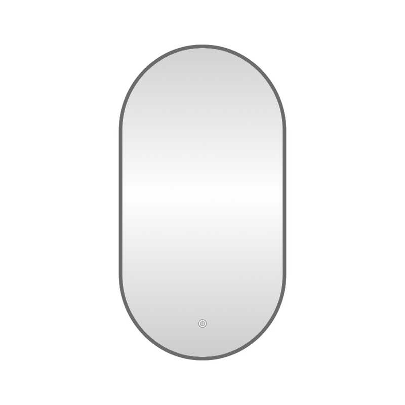 Зеркало с подсветкой LED Fixsen FX-3100F овальное 50х100 см, графит арт. 178894
