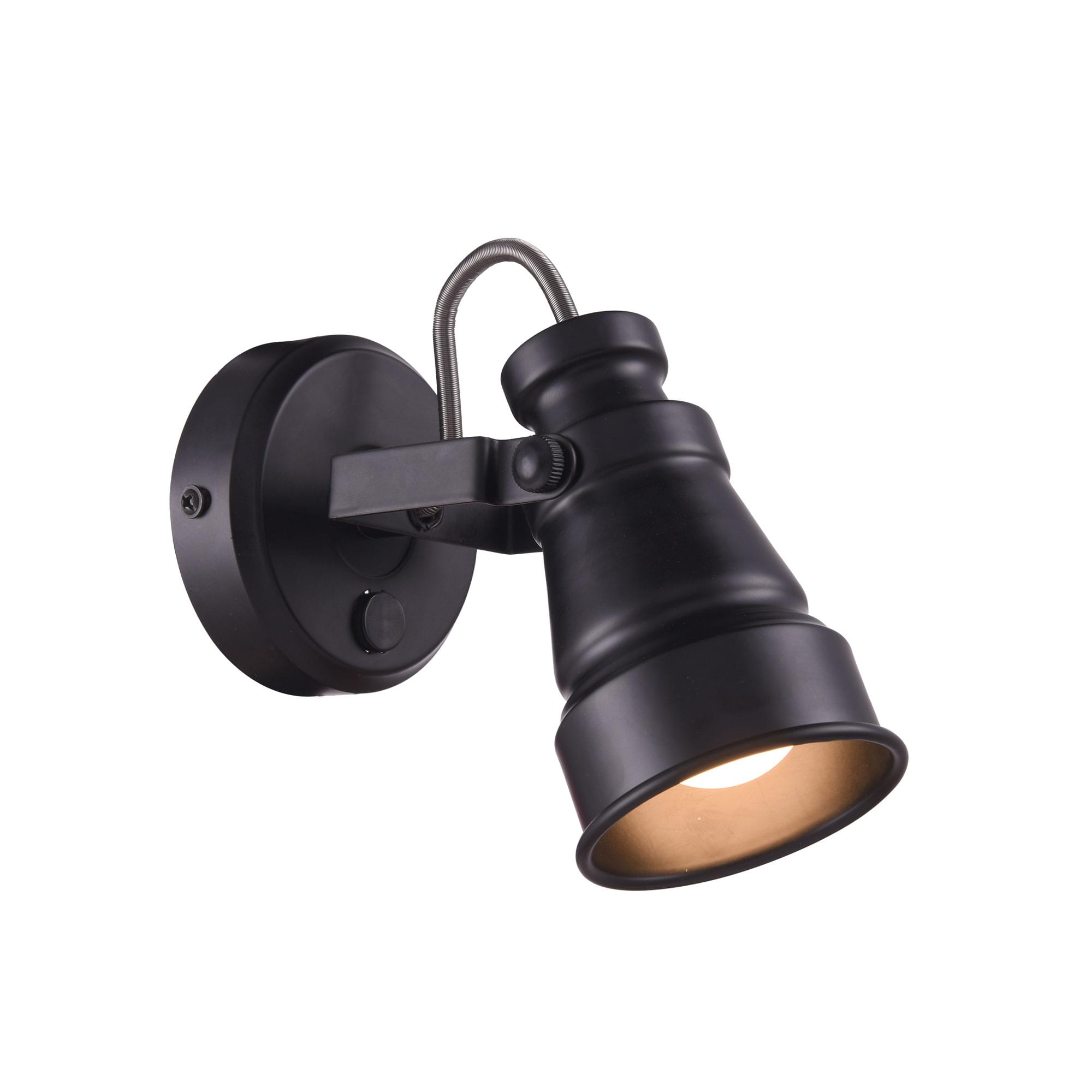 Citilux Бейкер CL541511 Спот поворотный с выключателем Чёрный арт. 88348