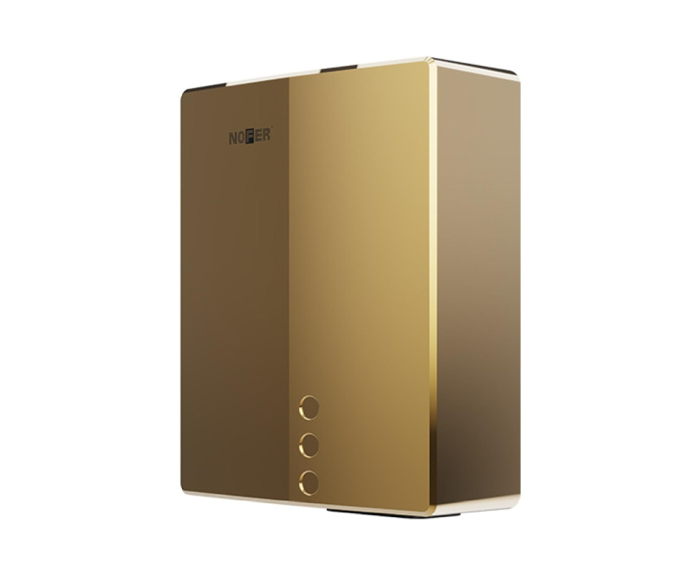 NOFER BIG FLOW EVO Сушилка для рук сенсорная, 284x218x102 мм, нержавеющая сталь AISI 304 золото арт. 87179