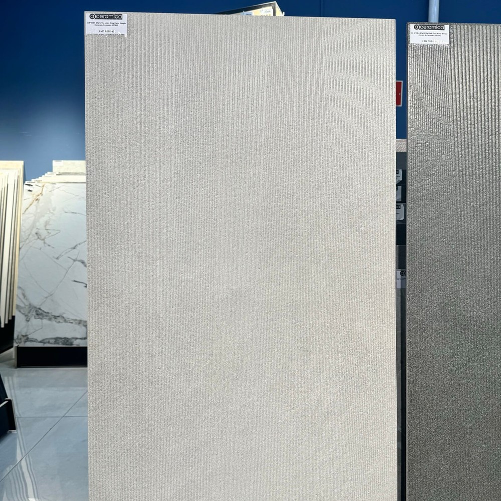 Плитка Light Grey Karpi Simple Decore 59.6х120 см (10 мм) 61w1216a арт. 128570