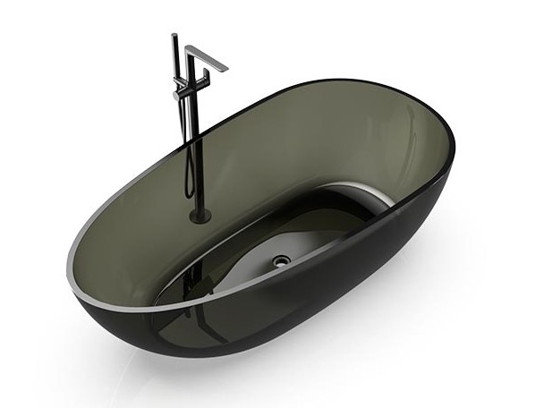 KNIEF EGG Shape Ванна отдельностоящая 170x85x54 см, 20 Turmalin/хром арт. 32463