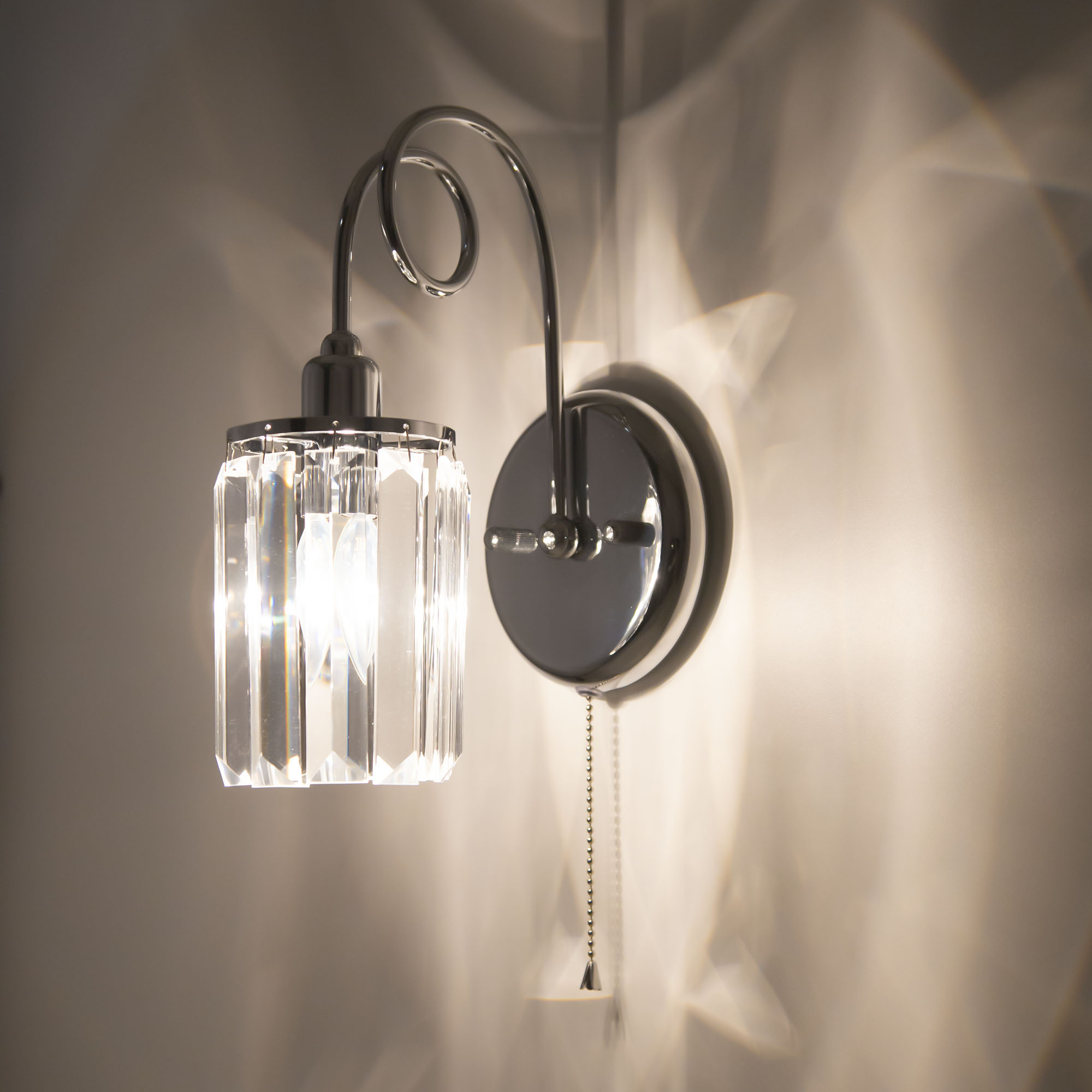 Citilux Синди CL330311 Бра хрустальное с выключателем Хром арт. 88291