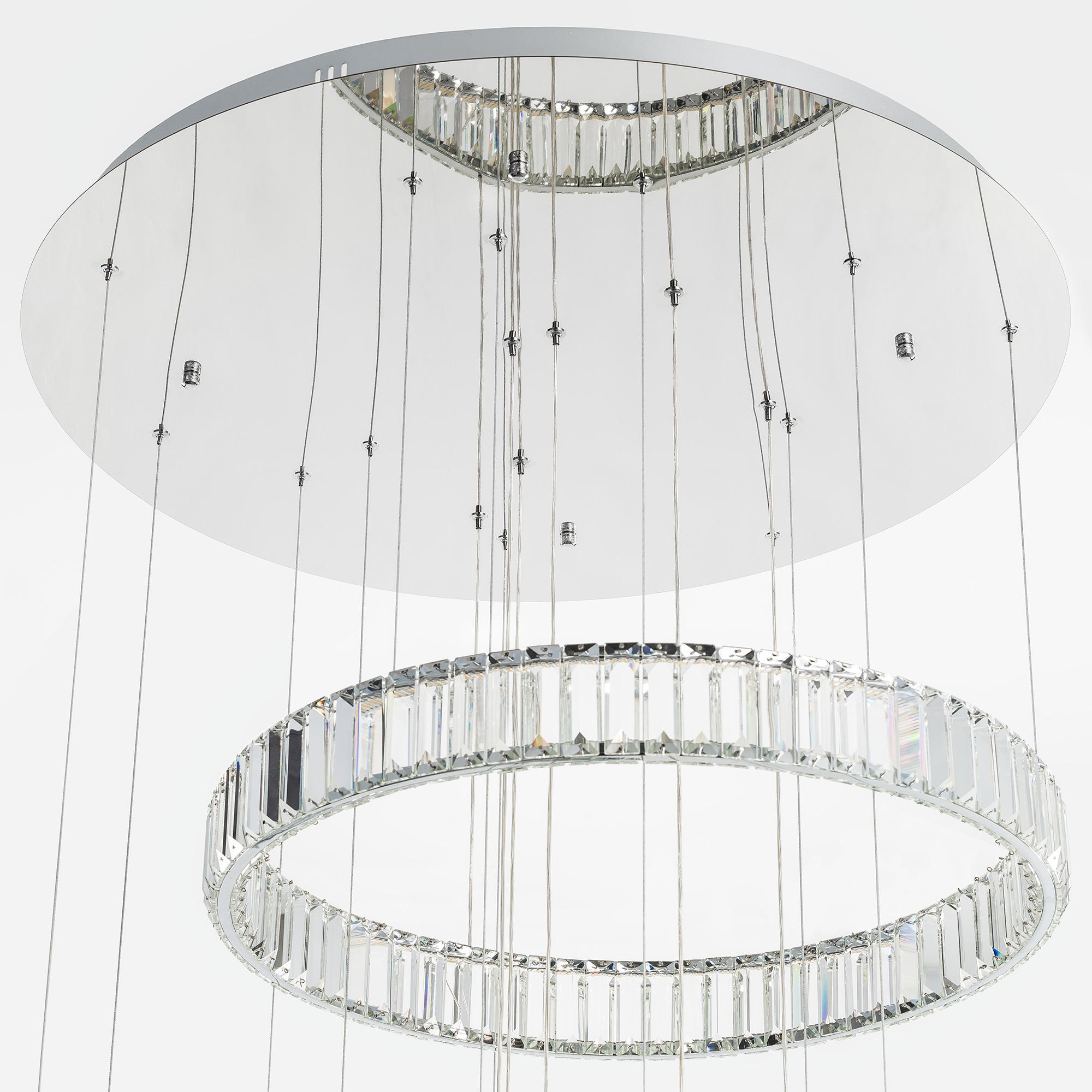 Citilux Чезаре CL338661 LED Люстра хрустальная с пультом Хром арт. 89033