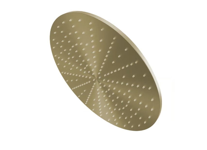 QUADRO DESIGN Верхний душ Ø300 мм, AISI304 PVD: Light Gold арт. 40024