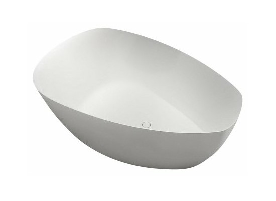 RIHO TOLEDO Ванна свободностоящая 160x110 см, 220 л, SOLID SURFACE - белый матовый арт. 32054