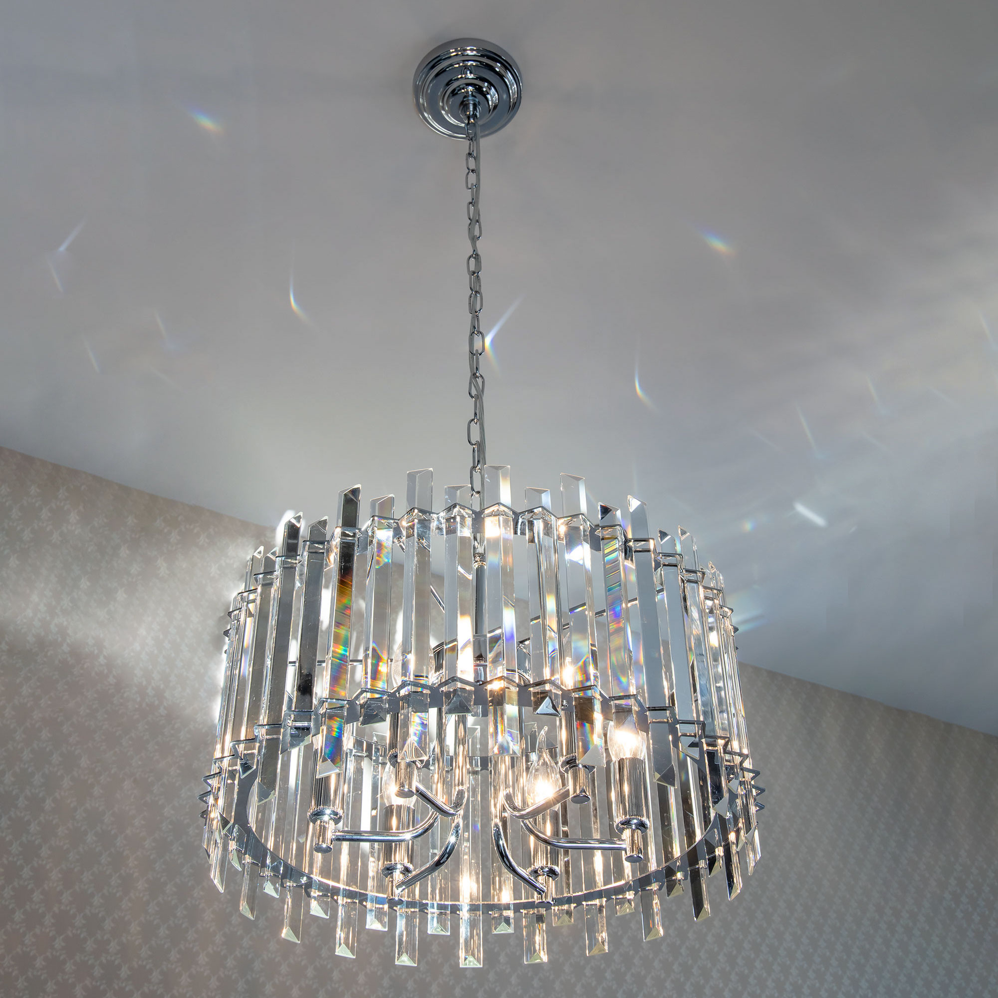 Citilux Ингвар CL334161 Люстра подвесная хрустальная Хром арт. 88777