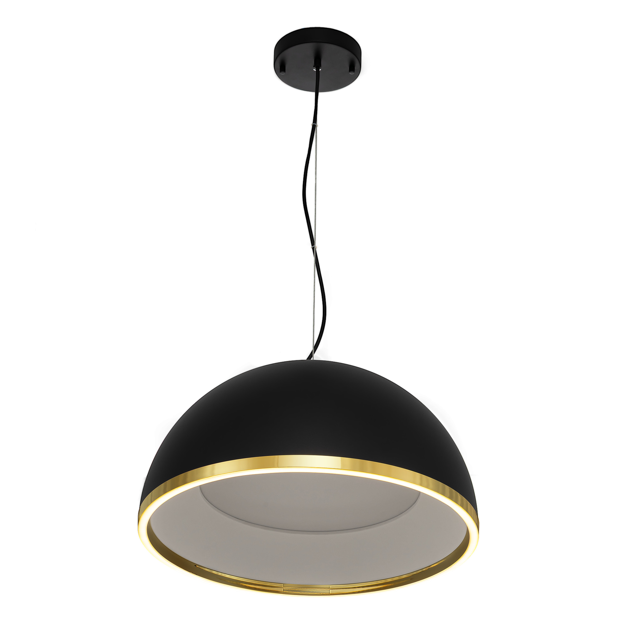 Citilux FLOOM CL736251 Светильник подвесной с пультом Чёрный+Золото арт. 89796