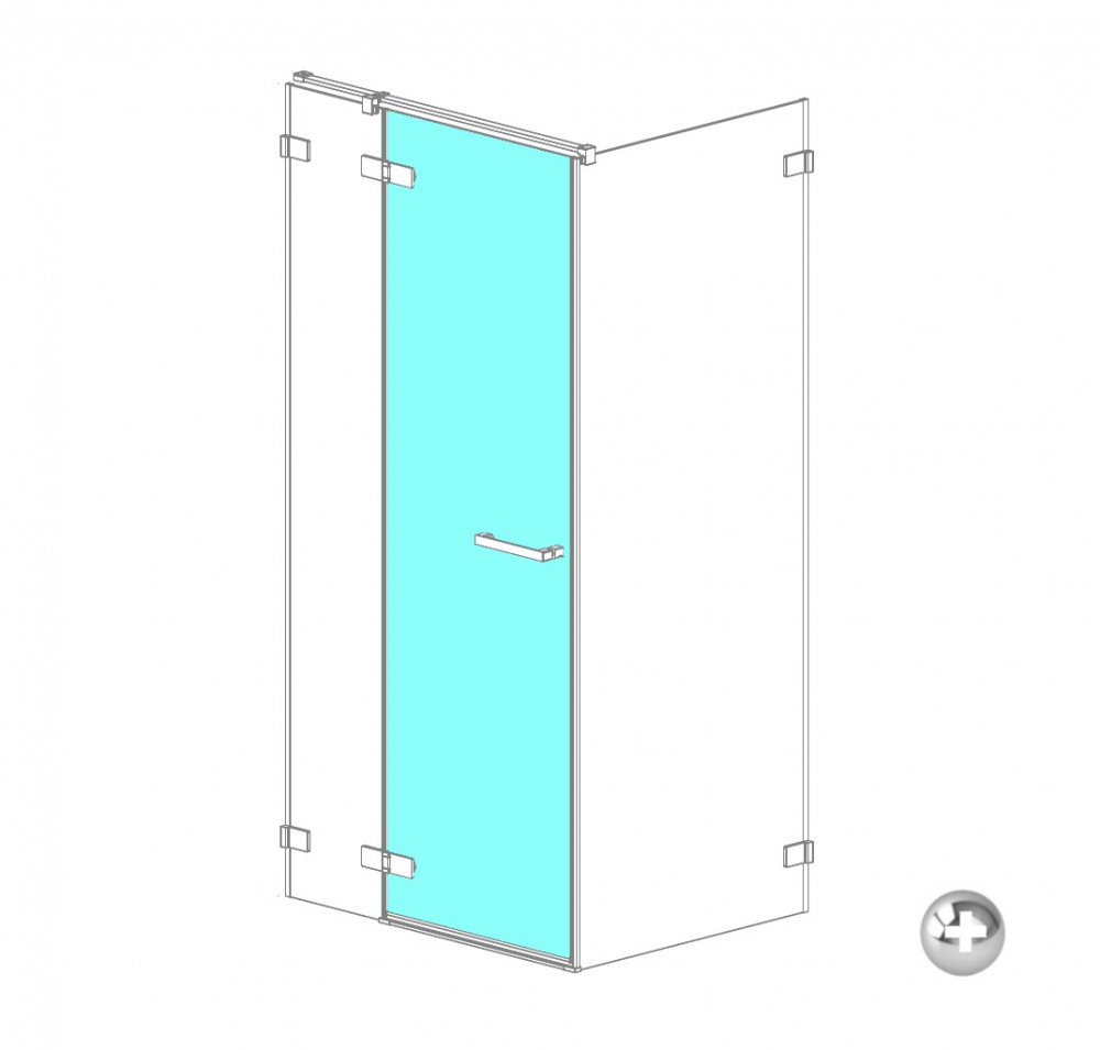 RADAWAY ARTA Door G 620 L Дверь душевого ограждения, хром+/прозрачное арт. 32774