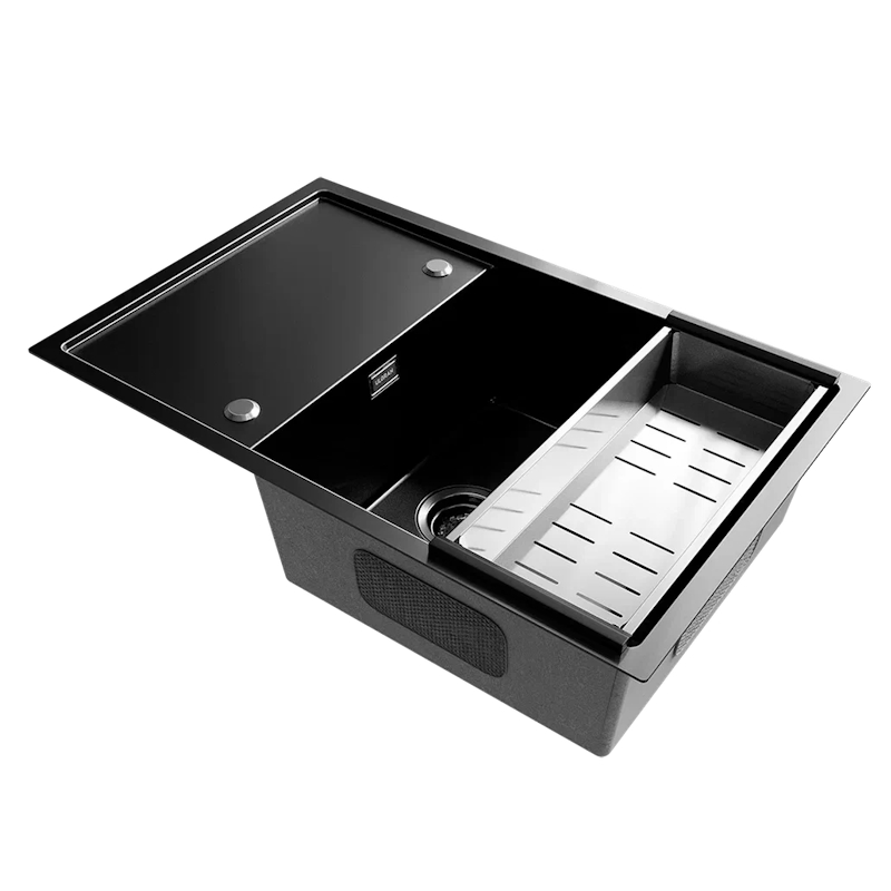 Кухонная мойка Ulgran Steel 780x500, вороненая сталь арт. 184429