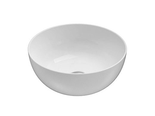 GLOBO T-EDGE Раковина на столешницу Ø 37хН16 см, bianco lucido арт. 36399