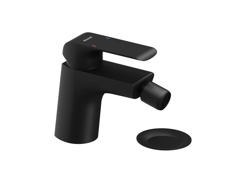 RAVAK FLAT FL 055.20 Смеситель для биде, с ДК Click-Clack, черный матовый арт. 35136