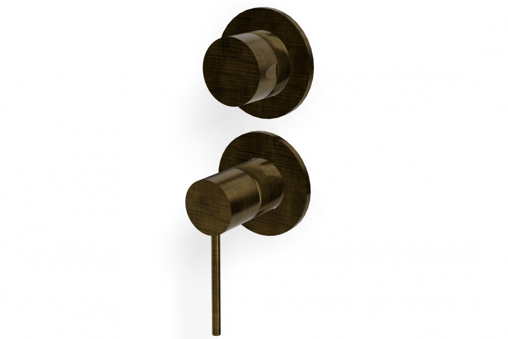 TREEMME Up+ Внешняя часть смесителя для душа на 2 выхода с переключателем, US Brushed bronze арт. 39665