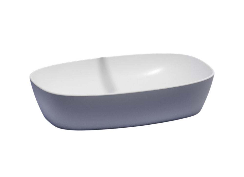 CERAMICANOVA Element Раковина накладная 610х385х140 мм, белый матовый арт. 77487