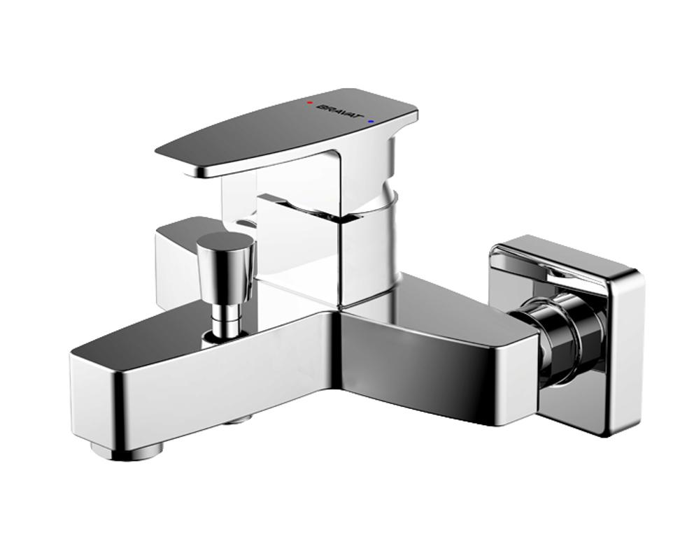 Смеситель для ванны Bravat Riffle F672106C-01, хром арт. 167458
