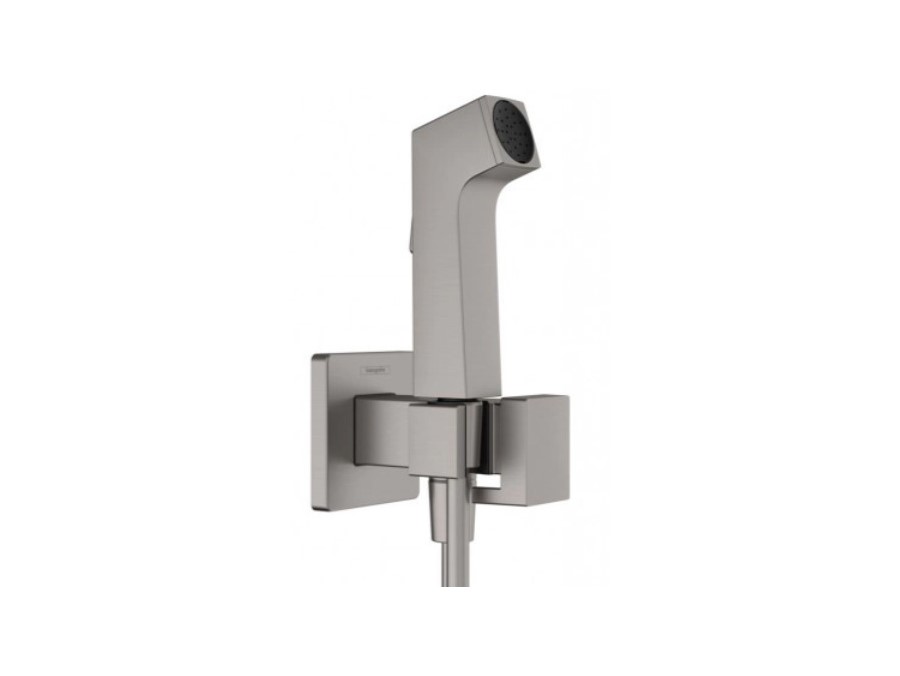 HANSGROHE Гигиенический душ E 1jet, EcoSmart+, со смесителем, шлиф. черный хром арт. 38852