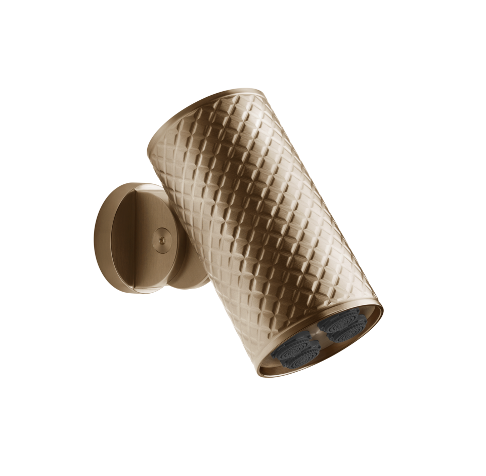 GESSI HABITO INTRECCIO Душевая головка для настенного крепления, МНОГОСТРУЙНАЯ, Warm Bronze Br. PVD арт. 39166