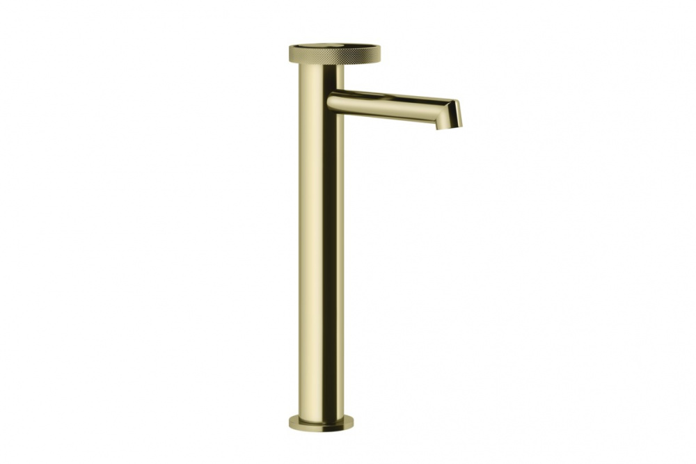 GESSI ANELLO Смеситель для раковины высокий с коротким изливом, БЕЗ ДК, Brass PVD арт. 34796