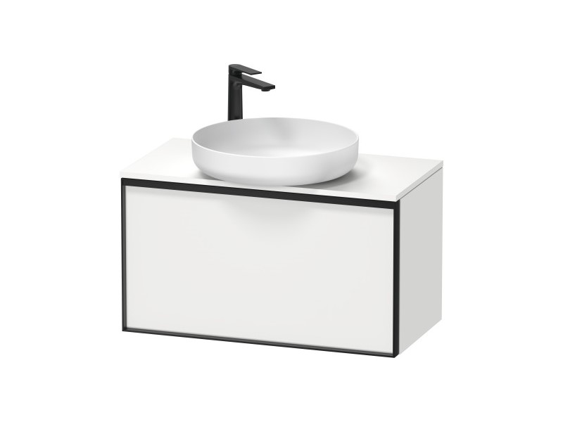 DURAVIT VITRIUM Тумба для раковины, 800х420 мм, 18 White Matt/black арт. 33699