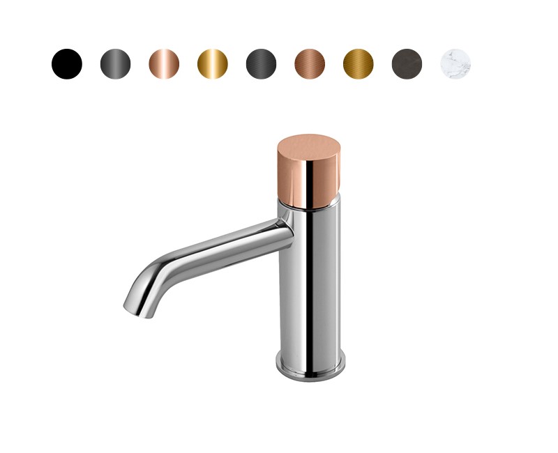 NOKEN ROUND CUSTOM Смеситель для раковины H160 мм, 3/8”, 5 л/мин, без ДК, хром/colors. арт. 35555