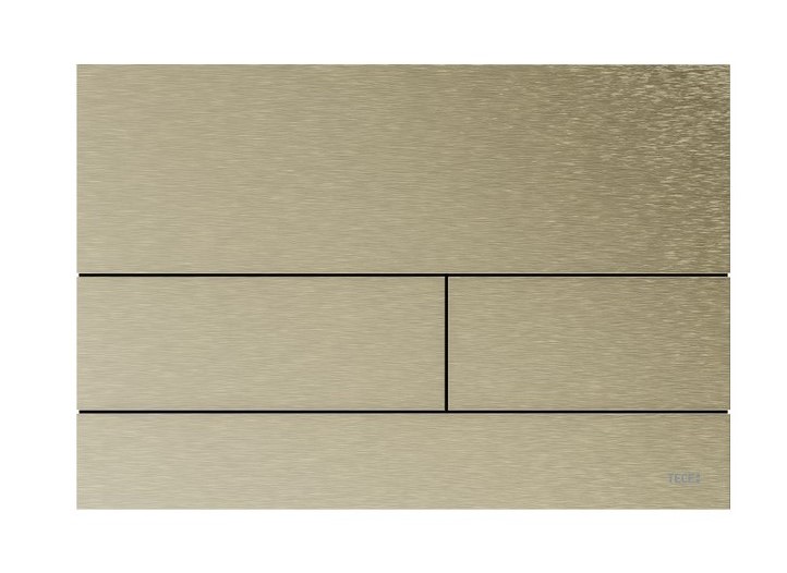 TECEsquare II Панель смыва металлическая с двумя клавишами, антипятна, PVD Brushed Nickel арт. 32954