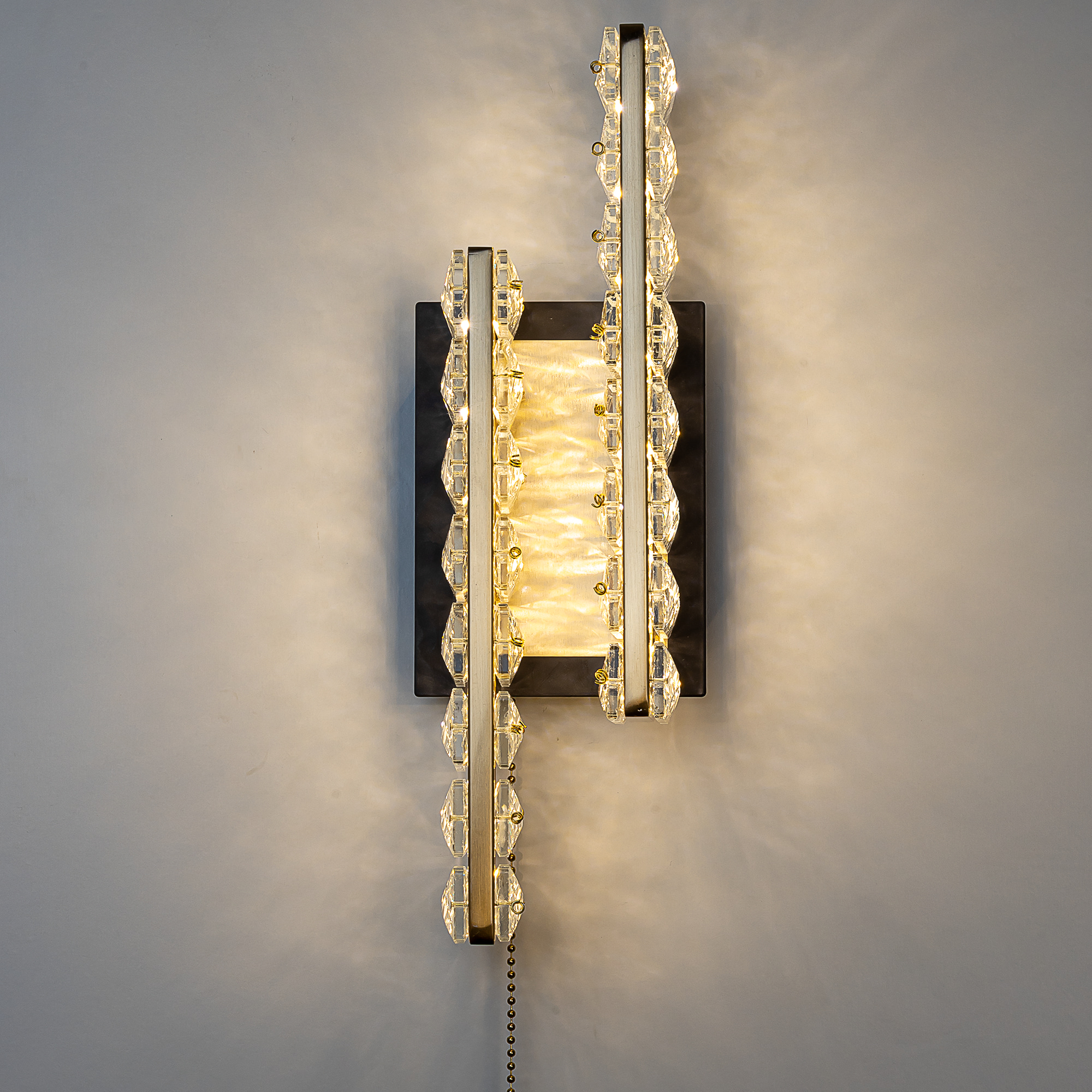 Citilux PALANT CL325422 LED Бра хрустальное с выключателем Чёрный+Бронза арт. 89627