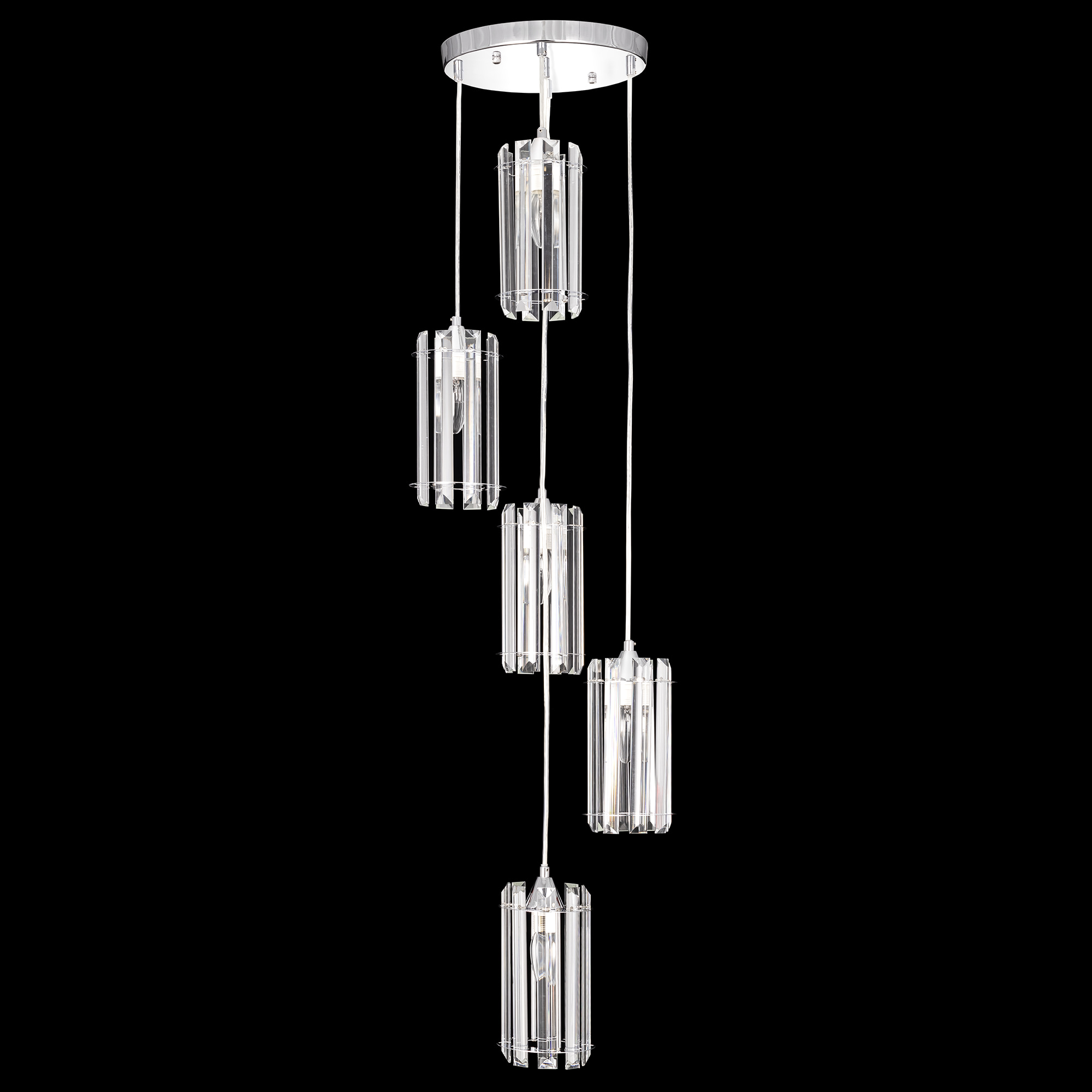Citilux Джейн CL306051 Хрустальный подвесной светильник Хром арт. 89118