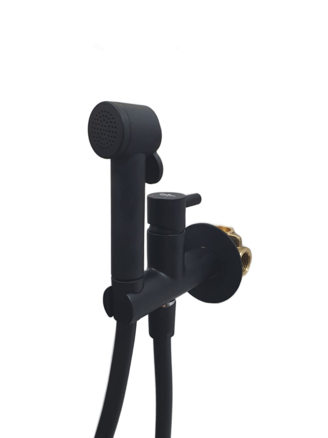 Гигиенический душ со смесителем Webert Elio EL870303560PVC, черный арт. 188955