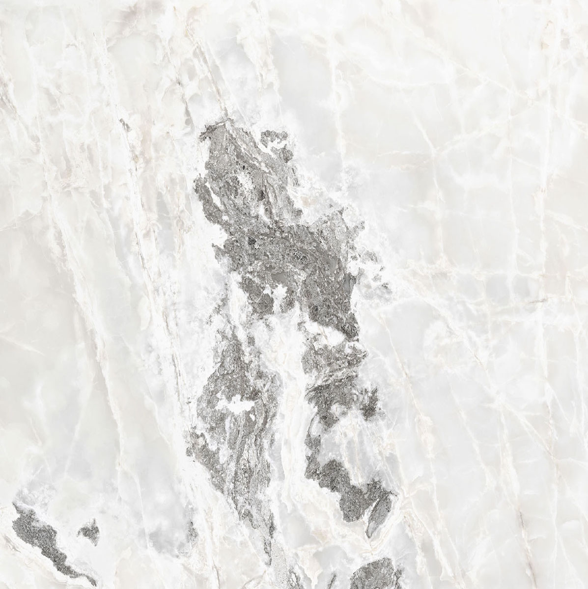 Керамогранит  ONYX&MORE WHITE BLEND SATIN 6MM R 120x120 арт. 83983