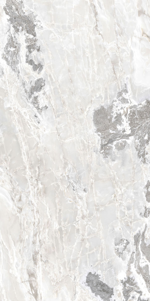 Керамогранит  ONYX&MORE WHITE BLEND GLO 6MM R 160X320 арт. 83990