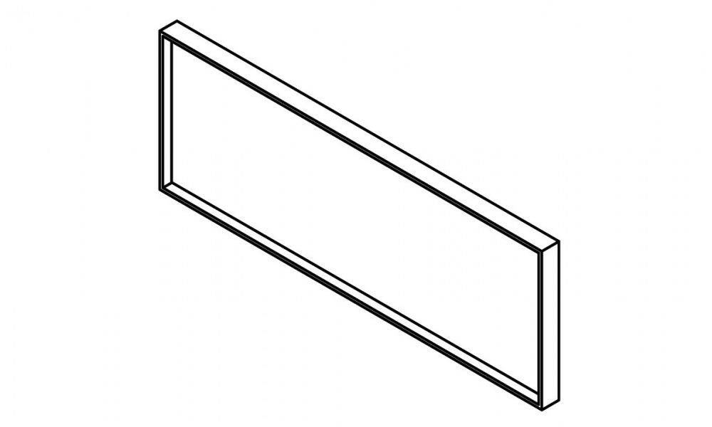 GAMADECOR Зеркало в алюминиевой раме 150x48x4,5 см, Metal арт. 33181