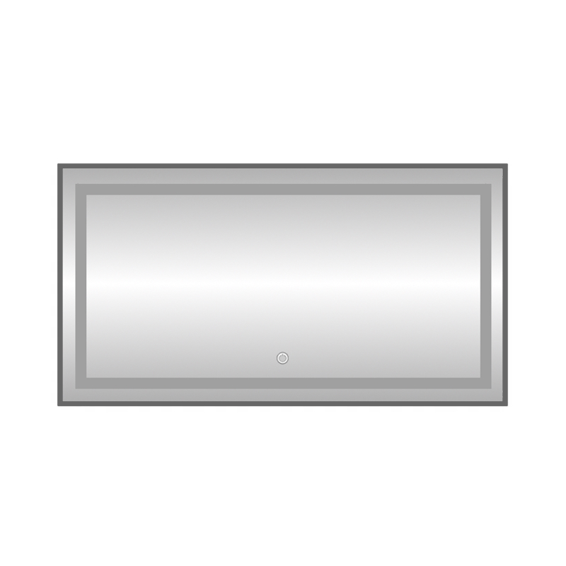 Зеркало с подсветкой LED Fixsen FX-2090F прямоугольное 90х70 см, графит арт. 178881