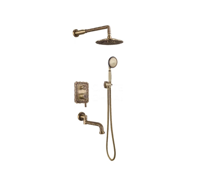 Душевая система встраиваемая Bronze de Luxe WINDSOR 10137DF, бронза арт. 191038
