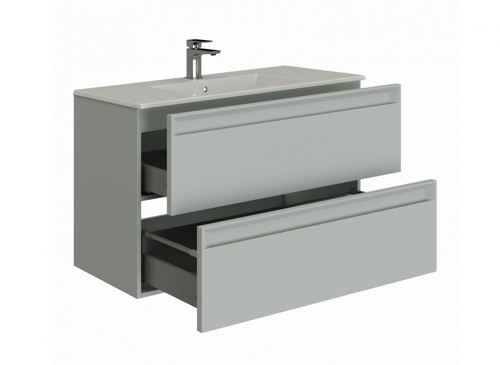 ALLEN BRAU ECLIPSE Тумба 101 для раковины, 1000x460xH634 мм, рapyrus white matt арт. 33827