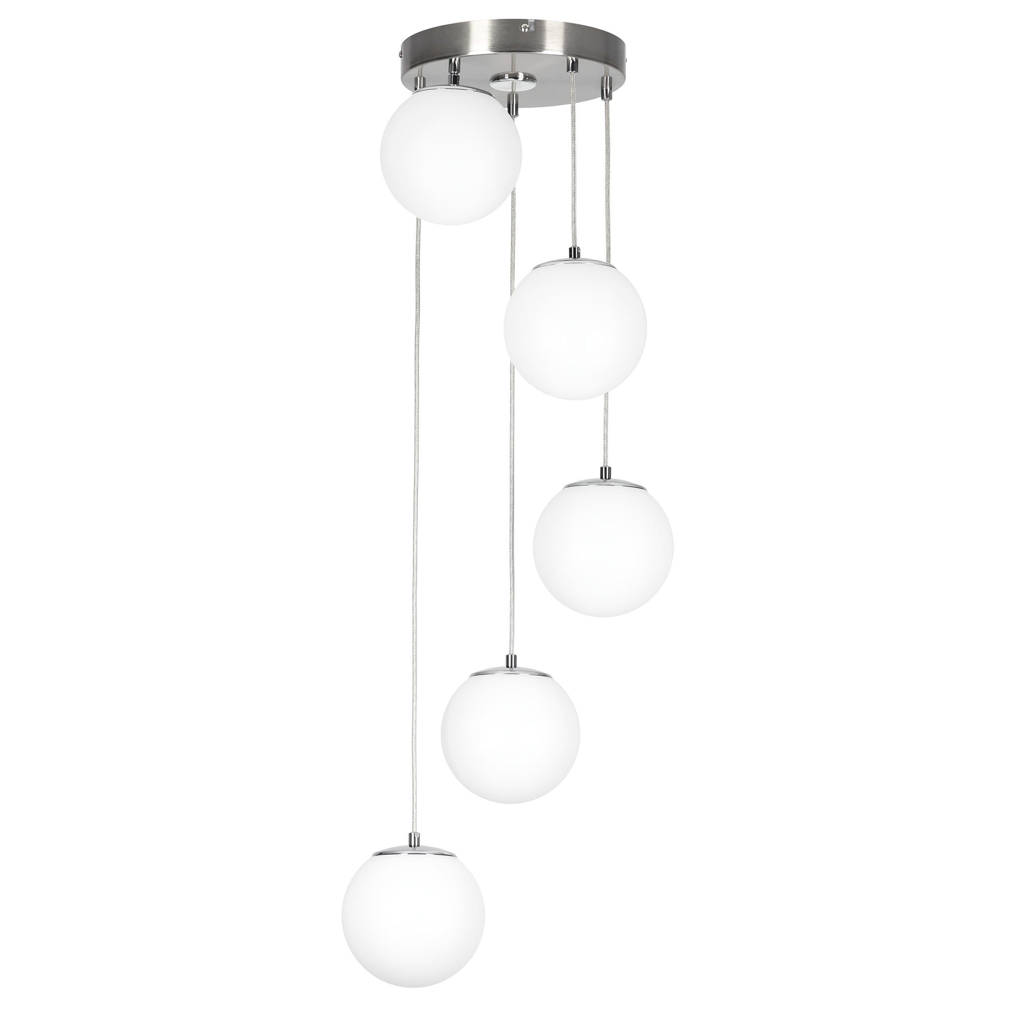 Citilux Адам Смарт CL228A051 RGB LED Умная каскадная люстра Матовый Хром арт. 88974