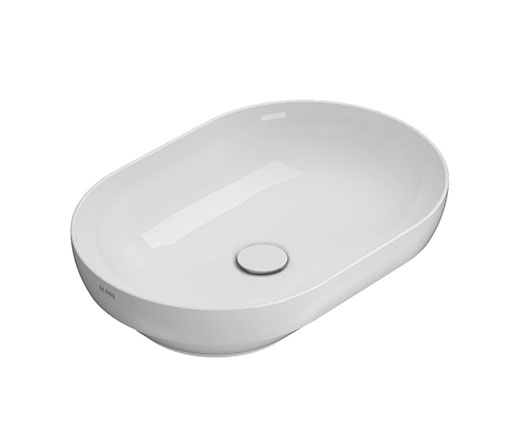 GLOBO T-EDGE Раковина на столешницу/полувстроенная 60х41хh14 см, bianco арт. 36883