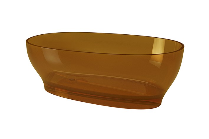 NOKEN SWAN Ванна свободностоящая из полимерной смолы 170x86 см, amber copper арт. 57889