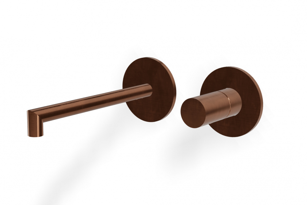 TREEMME 28 mm Смеситель для раковины скрытого монтажа вылет 180 мм, 03 PVD bronze арт. 35625