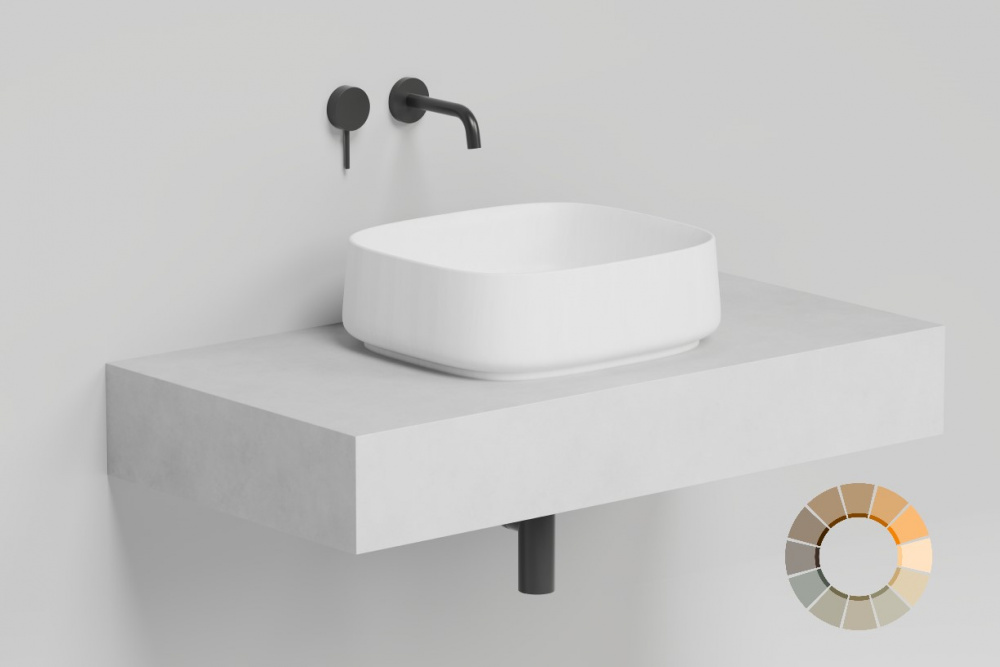 Salini ORIENTE BOWL Раковина накладная 450х405х140 мм, с ДК, S-Sense- RAL матовый арт. 36986