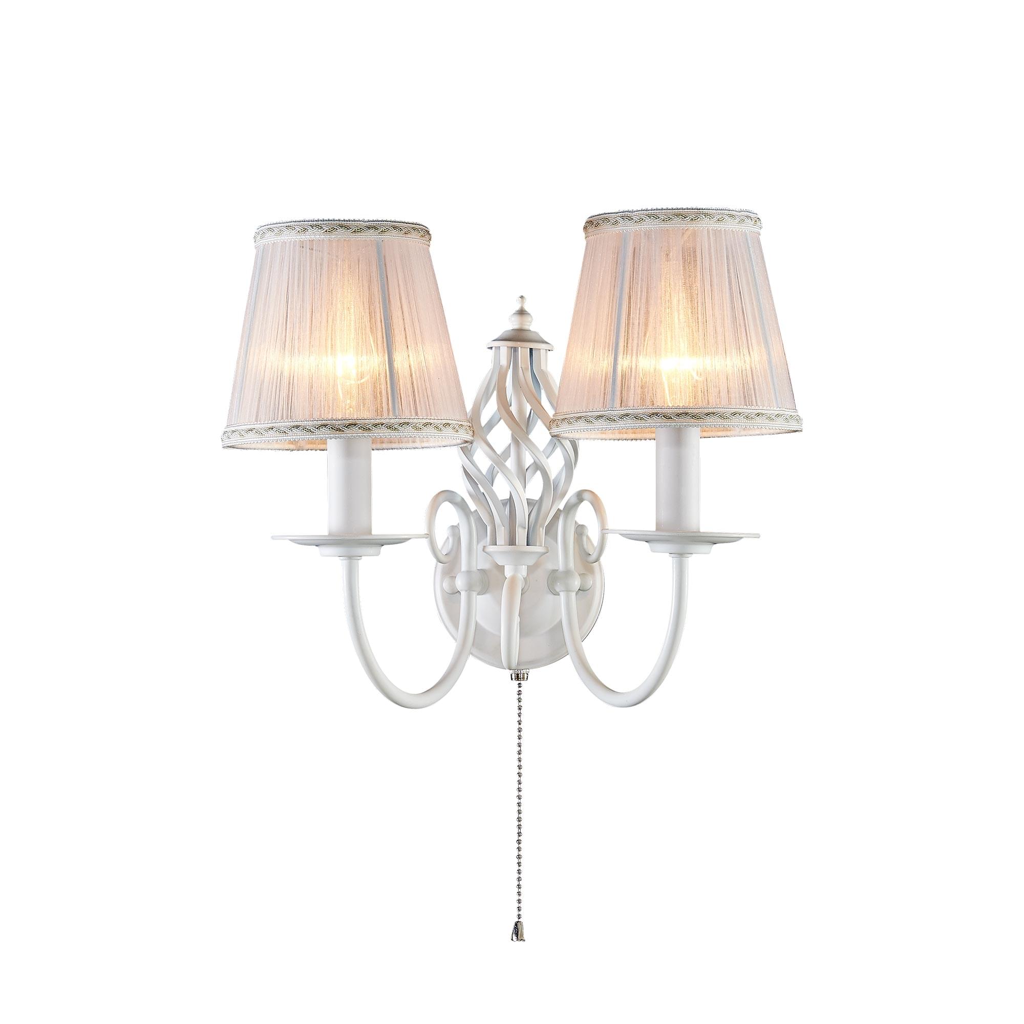 Citilux Ровена CL427320 Бра с абажурами с выключателем Белое арт. 88335
