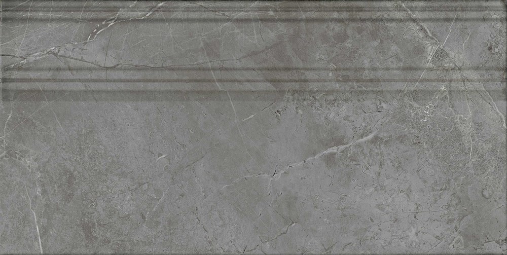 FME031R Плинтус Риальто серый тёмный глянцевый обрезной 20x40x1,6 арт. 119524