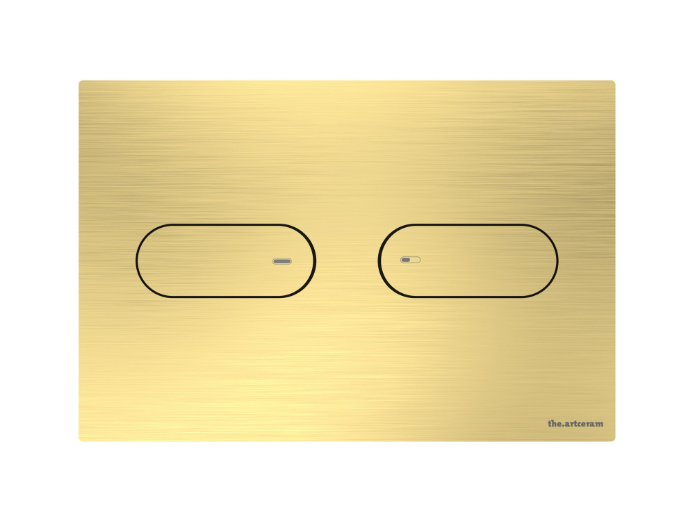 ART CERAM INOX 711 Клавиша двойного смыва для унитаза, Gold арт. 32941