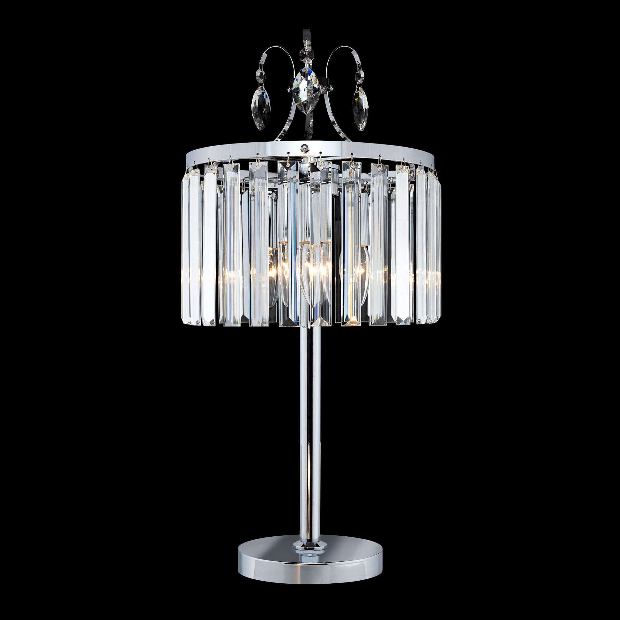 Citilux Инга CL335831 Настольная лампа хрустальная Хром арт. 88935