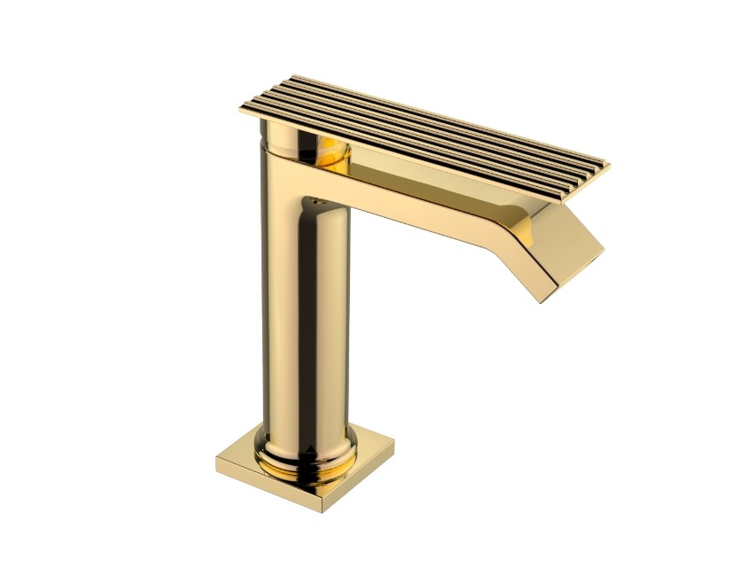 TREEMME IOS Смеситель для раковины, до излива H127 мм, БЕЗ ДК, DD Gold арт. 35174
