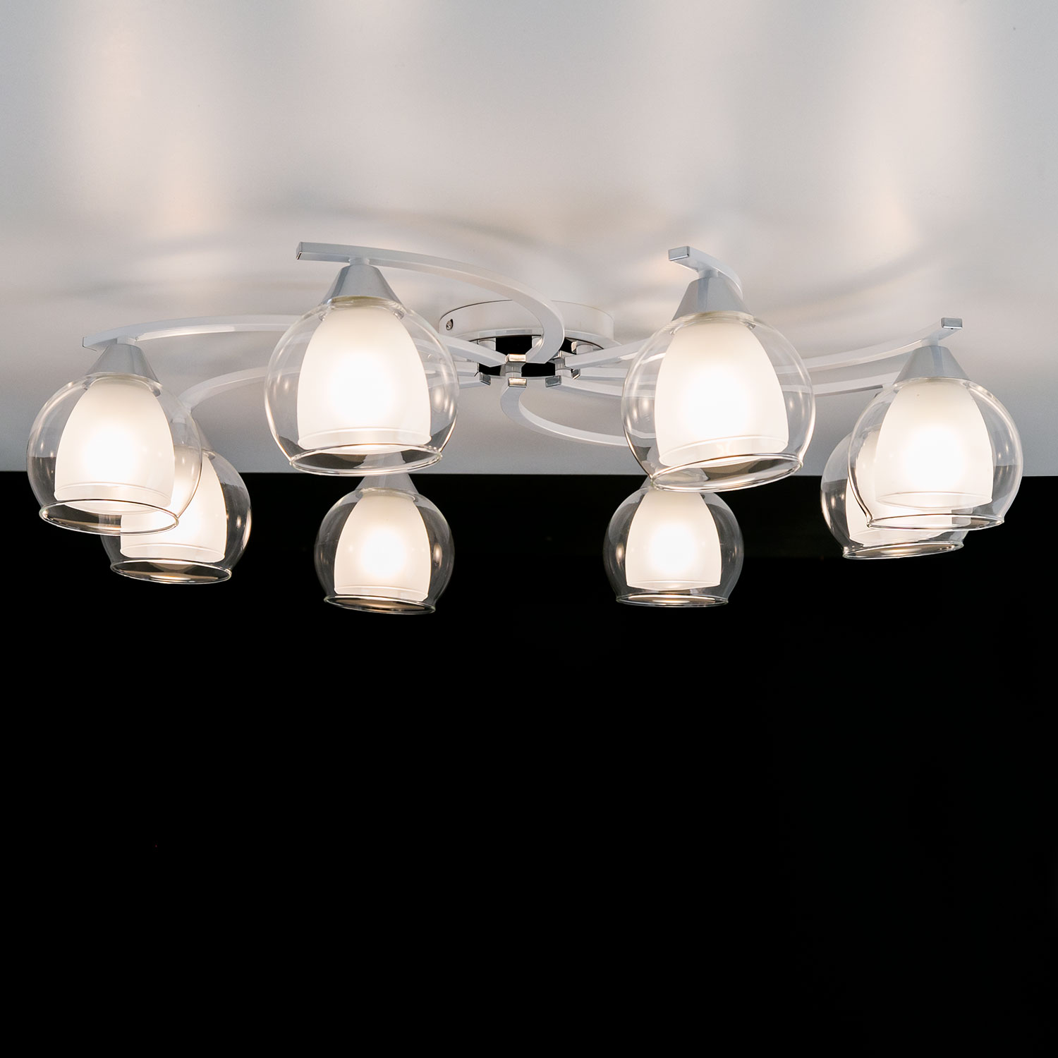 Citilux Кристи CL152180 Люстра потолочная Белая Хром арт. 88440