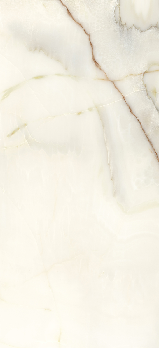Керамогранит  BIJOUX ONYX BLANCHE GLO 6MM R 120X280 арт. 83888