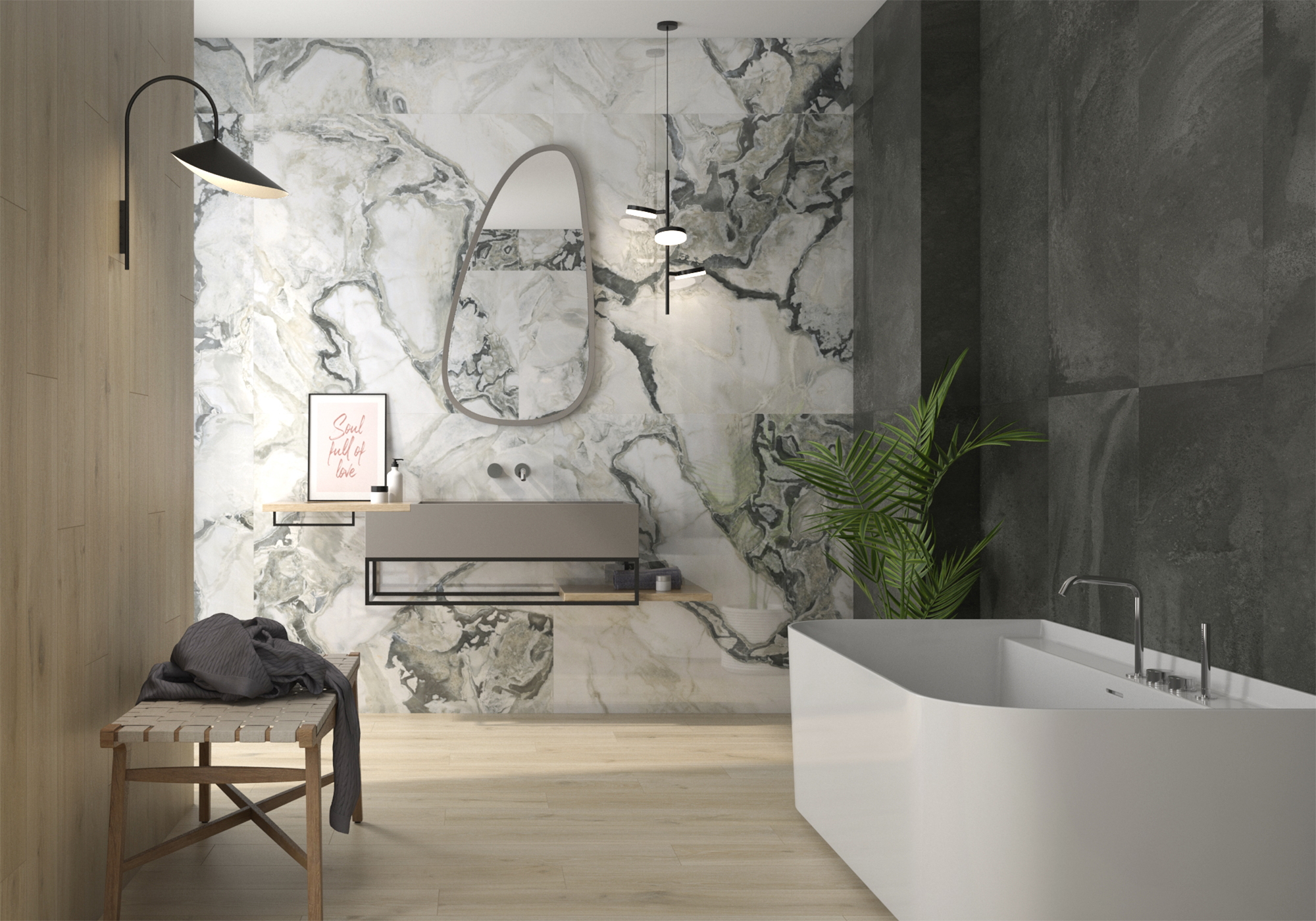 Плитка Geotiles Oyster Blanco 60x120 Leviglass (1,44 кв.м.) арт. 53154
