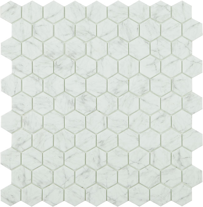 VIDREPUR MARBLES CARRARA GREY MT HEX (3.5х3.5) 31.7х30.7 арт. 40776